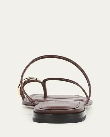 Vince Polli Leather Toe-Ring Flat Sandals | Thumbnail 4