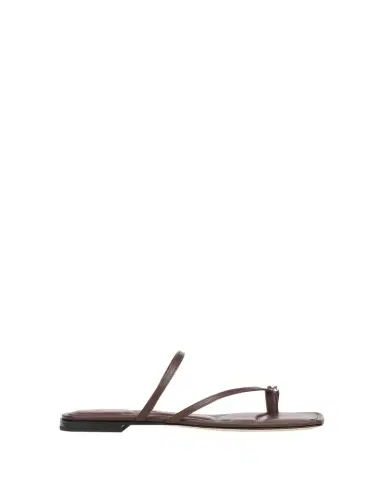 Vince Polli Leather Toe-Ring Flat Sandals | Thumbnail 1