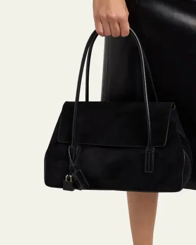 Tom Ford Eclipse Medium Suede & Leather Shoulder Bag | Thumbnail 2
