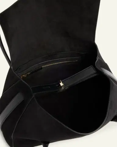 Tom Ford Eclipse Medium Suede & Leather Shoulder Bag | Thumbnail 4