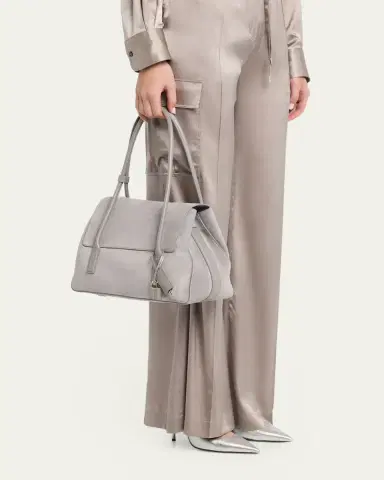 Tom Ford Eclipse Medium Suede & Leather Shoulder Bag | Thumbnail 8