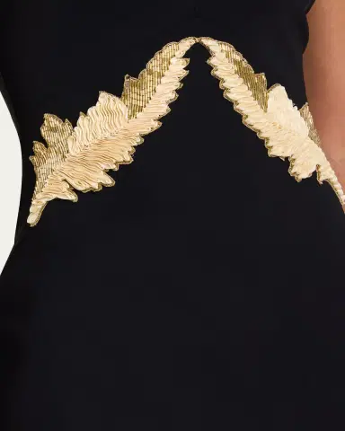 Chiara Boni La Petite Robe Yanar Beaded Mermaid Halter Gown | Thumbnail 5 Chiara Boni La Petite Robe Yanar Beaded Mermaid Halter Gown | Thumbnail 5