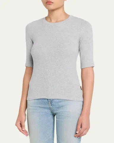 Jamie Haller The Rib Elbow Crewneck T-Shirt | Thumbnail 4 Jamie Haller The Rib Elbow Crewneck T-Shirt | Thumbnail 4