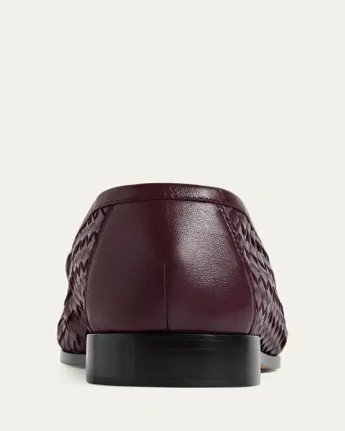 Bottega Veneta Men's Silenzio Intrecciato Napa Leather Loafers | Thumbnail 4