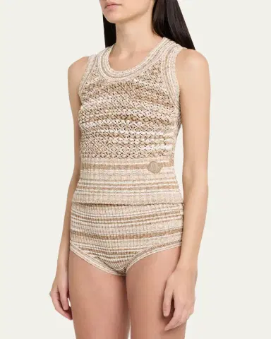 Moncler Striped Tank Top | Thumbnail 4 Moncler Striped Tank Top | Thumbnail 4
