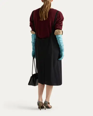 Prada Crepe Suspender Skirt | Thumbnail 3