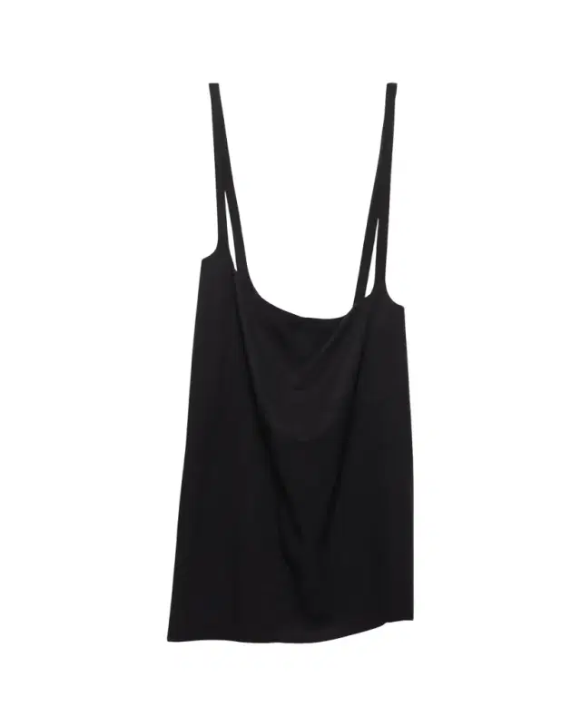 Crepe Suspender Skirt