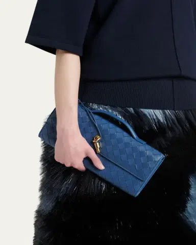 Bottega Veneta Long Andiamo Clutch Bag with Handle | Thumbnail 6