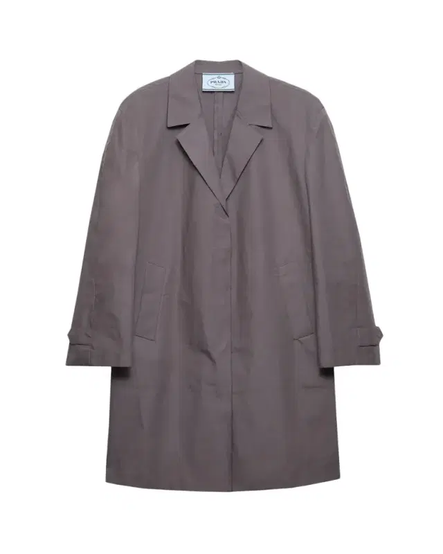 Cotton Single-Breasted Overcoat