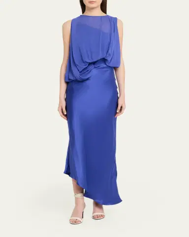 Christopher Esber Cumulus Draped Sleeveless Midi Dress | Thumbnail 2