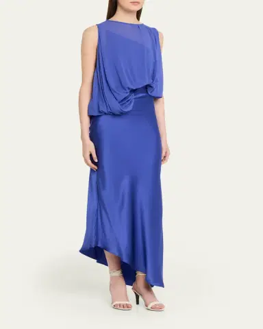 Christopher Esber Cumulus Draped Sleeveless Midi Dress | Thumbnail 4
