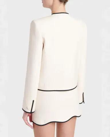Valentino Garavani Virgin Wool Scallop Jacket | Thumbnail 2