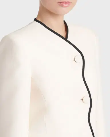 Valentino Garavani Virgin Wool Scallop Jacket | Thumbnail 4
