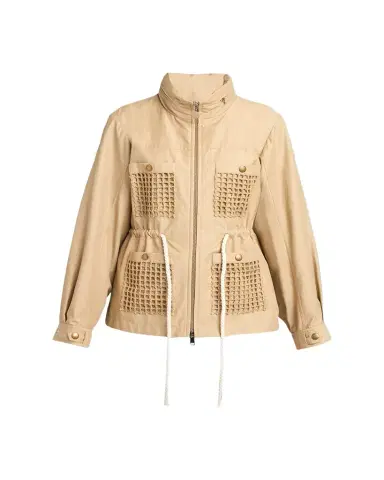Moncler Bougain Twill Hooded Jacket | Thumbnail 1 Moncler Bougain Twill Hooded Jacket | Thumbnail 1