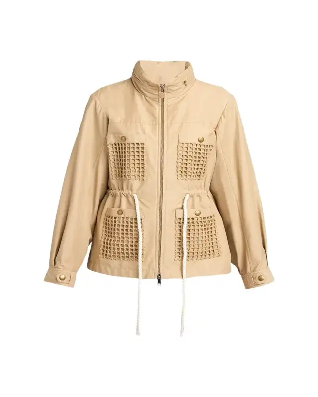 Moncler Bougain Twill Hooded Jacket
