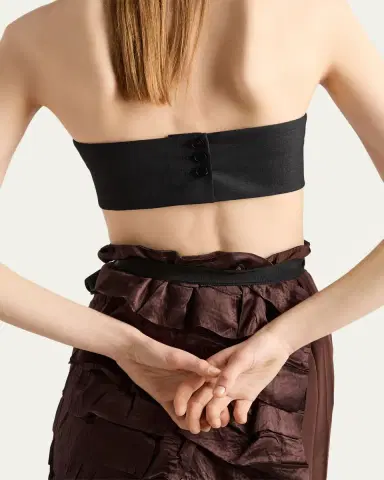 Prada Wool Bandeau Top | Thumbnail 3