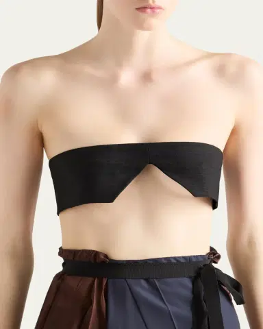 Prada Wool Bandeau Top | Thumbnail 5