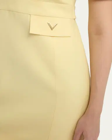 Valentino Garavani V-Logo Pocket Short-Sleeve Mini Dress | Thumbnail 5 Valentino Garavani V-Logo Pocket Short-Sleeve Mini Dress | Thumbnail 5