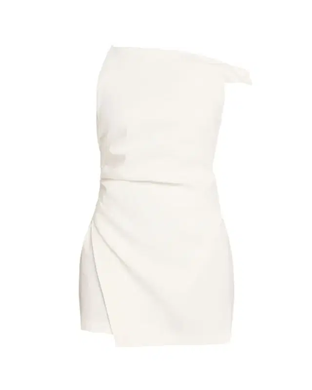 A.L.C. Leia Asymmetric One-Shoulder Linen-Blend Mini Dress