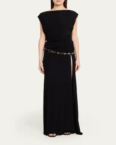 Christopher Esber Tortoise Chain Belt Maxi Skirt | Thumbnail 2 Christopher Esber Tortoise Chain Belt Maxi Skirt | Thumbnail 2