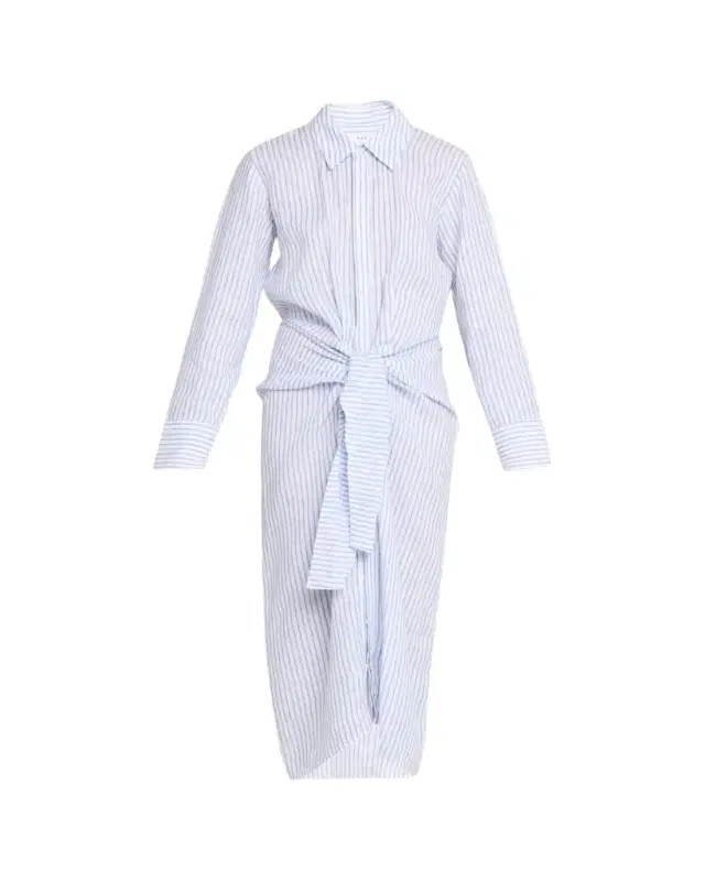 Mila Stripe Linen Shirtdress