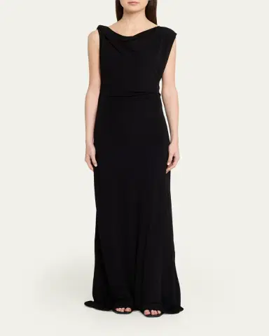 Christopher Esber Tortoiseshell Chain Jersey Maxi Dress | Thumbnail 2