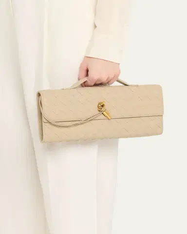Bottega Veneta Long Andiamo Clutch Bag with Handle | Thumbnail 2