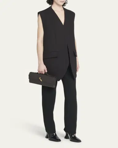 Bottega Veneta Long Andiamo Clutch Bag with Handle | Thumbnail 9
