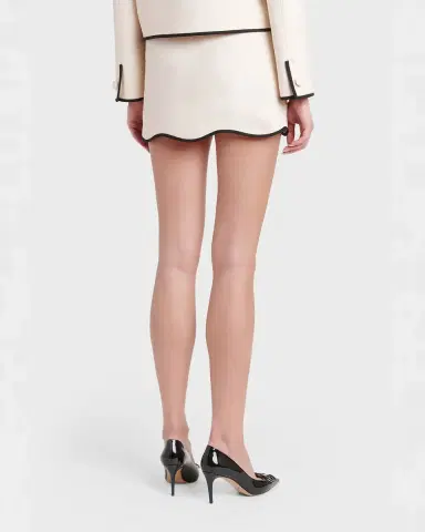 Valentino Garavani Piped Wave Hem Miniskirt | Thumbnail 2 Valentino Garavani Piped Wave Hem Miniskirt | Thumbnail 2