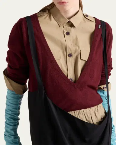Prada Cashmere Plunigng V-Neck Sweater | Thumbnail 4 Prada Cashmere Plunigng V-Neck Sweater | Thumbnail 4