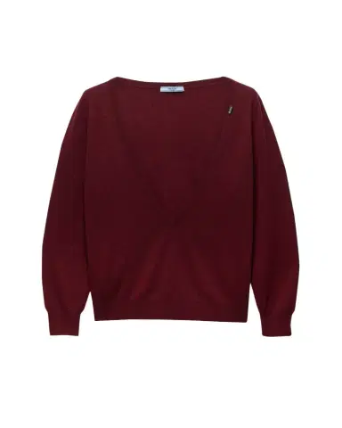 Prada Cashmere Plunigng V-Neck Sweater | Thumbnail 1 Prada Cashmere Plunigng V-Neck Sweater | Thumbnail 1