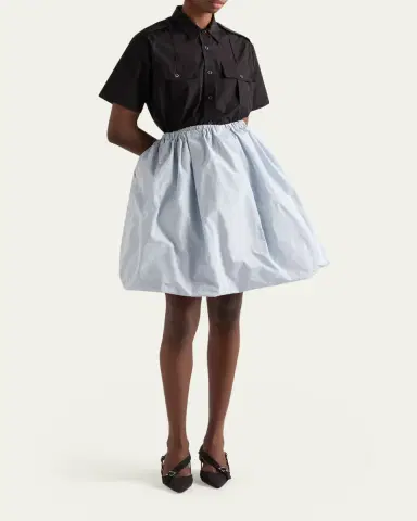 Prada Short-Sleeve Cotton Utility Shirt | Thumbnail 2