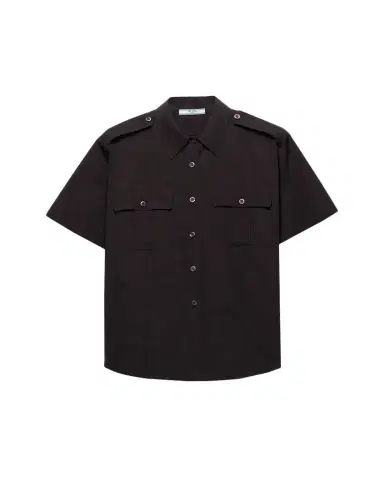 Prada Short-Sleeve Cotton Utility Shirt | Thumbnail 1