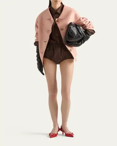 Prada Nappa Leather Single-Breasted Jacket | Thumbnail 2