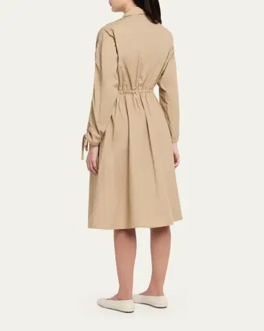 Moncler Cotton Poplin Shirtdress | Thumbnail 3 Moncler Cotton Poplin Shirtdress | Thumbnail 3