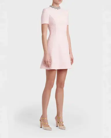 Valentino Garavani Embellished Gancini Minidress | Thumbnail 3 Valentino Garavani Embellished Gancini Minidress | Thumbnail 3