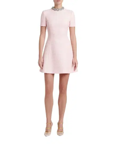 Valentino Garavani Embellished Gancini Minidress | Thumbnail 1 Valentino Garavani Embellished Gancini Minidress | Thumbnail 1