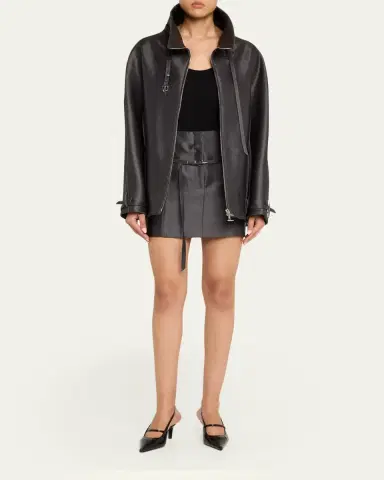 Grace Ling Relics Belted Mini Skirt | Thumbnail 2