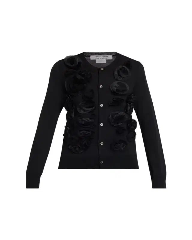 Comme des Garçons Comme des Garçons Rosette Wool Crewneck Sweater