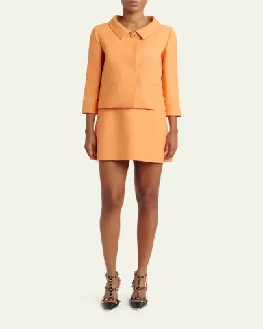 Valentino Garavani Wool Crop Jacket | Thumbnail 2 Valentino Garavani Wool Crop Jacket | Thumbnail 2