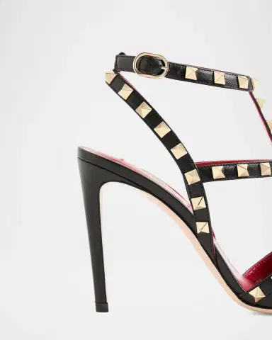Valentino Garavani 100mm Rockstud Leather Ankle-Strap Pumps | Thumbnail 5 Valentino Garavani 100mm Rockstud Leather Ankle-Strap Pumps | Thumbnail 5