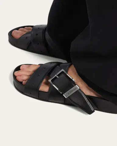 Balenciaga Men's Belt Leather Mule Sandals | Thumbnail 2 Balenciaga Men's Belt Leather Mule Sandals | Thumbnail 2