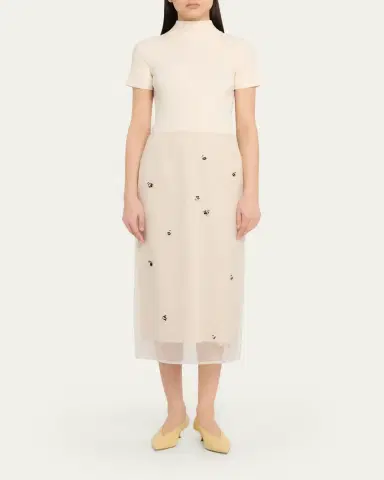 BERNADETTE Roxane Lady Bug Layered Midi Skirt | Thumbnail 2 BERNADETTE Roxane Lady Bug Layered Midi Skirt | Thumbnail 2
