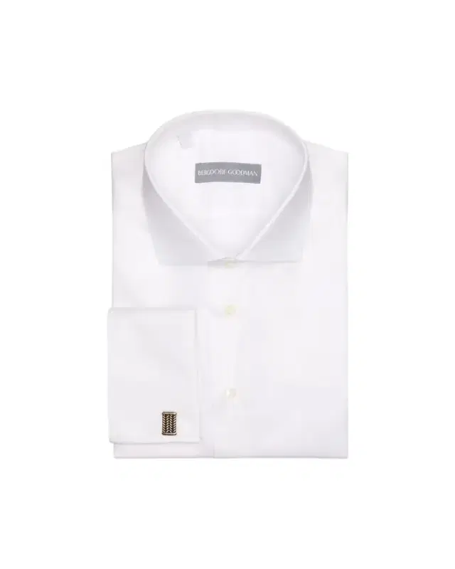 Men's Cotton Twill French-Cuff Dress Shirt