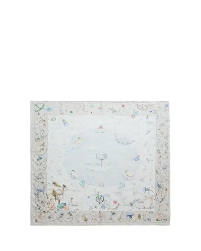 Loro Piana Laboratorio Delle Meraviglie Silk Foulard Scarf