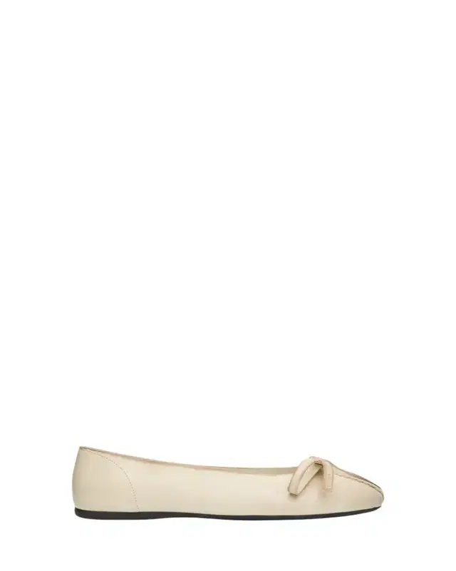 Antiqued Leather Ballerina Flats