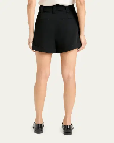 Cinq à Sept Aldi Belted High-Rise Stitched Shorts | Thumbnail 2