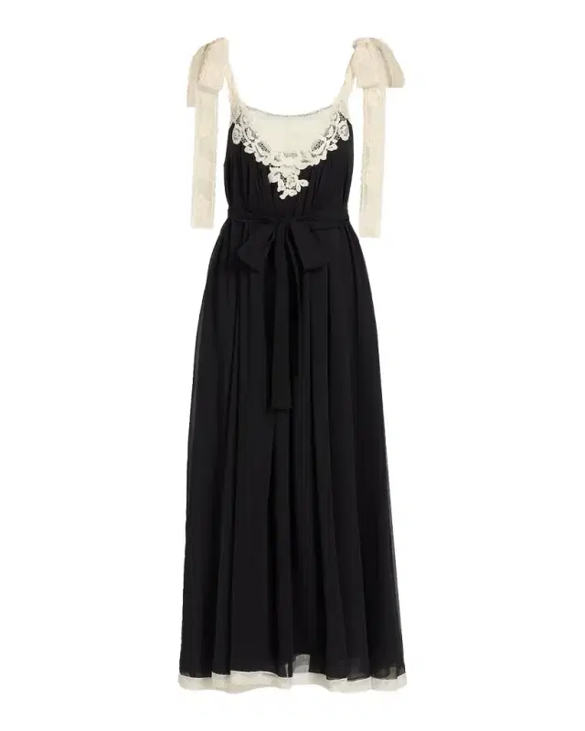 Roselight Lace Slip Midi Dress