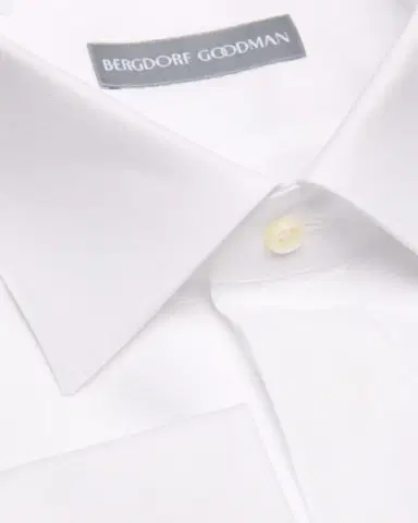 Bergdorf Goodman Men's Cotton Piquet-Front French Cuff Dress Shirt | Thumbnail 2