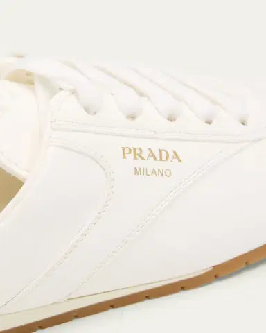 Prada Spark Leather Sneaker Mules | Thumbnail 5 Prada Spark Leather Sneaker Mules | Thumbnail 5
